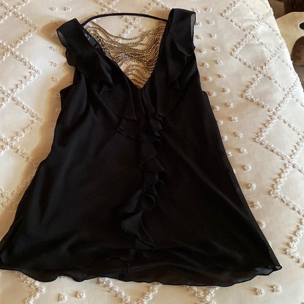 Fancy Black Tank Top